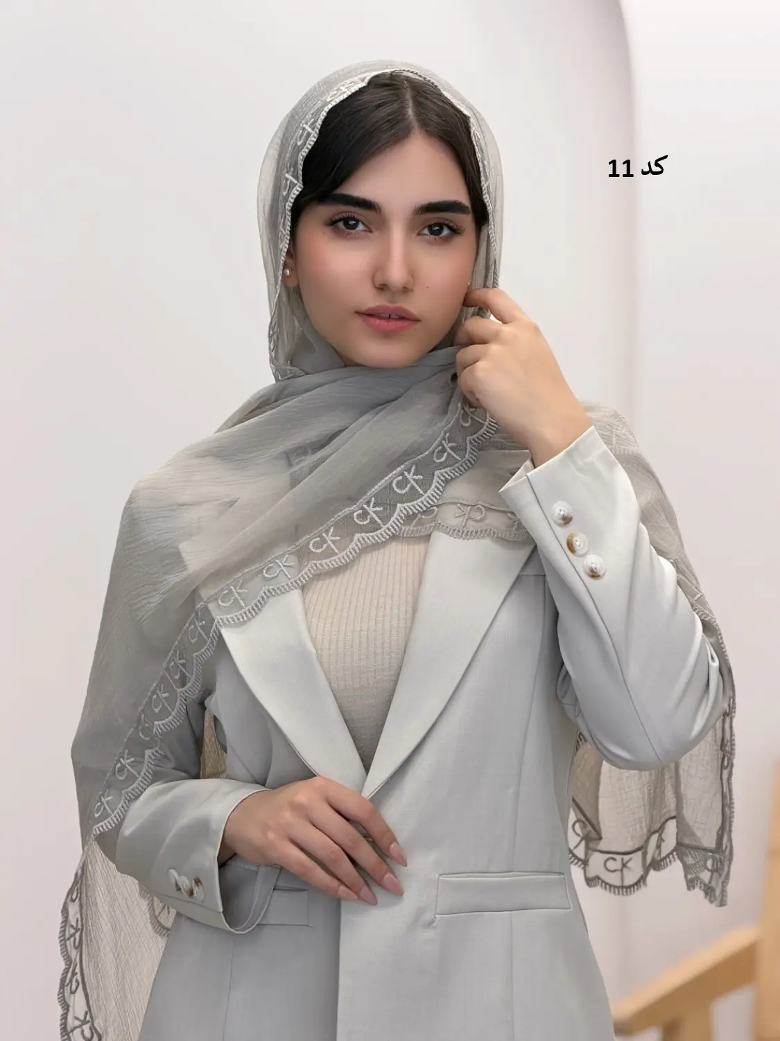 6494-شال حریر ژیوا